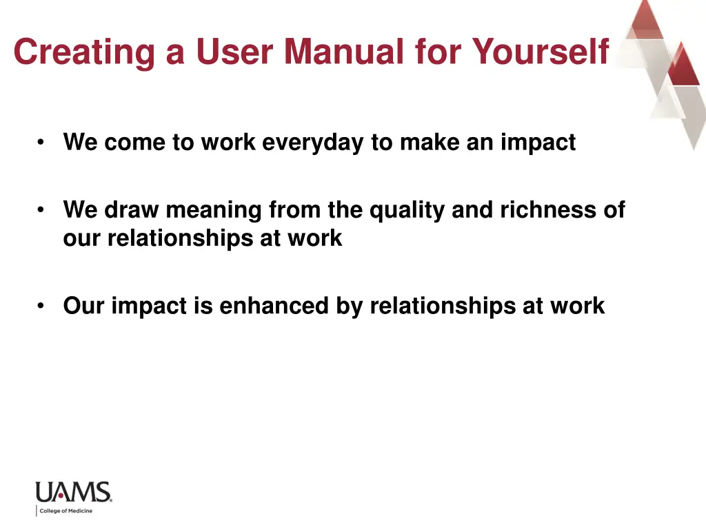 creating a user manual for yourself 1