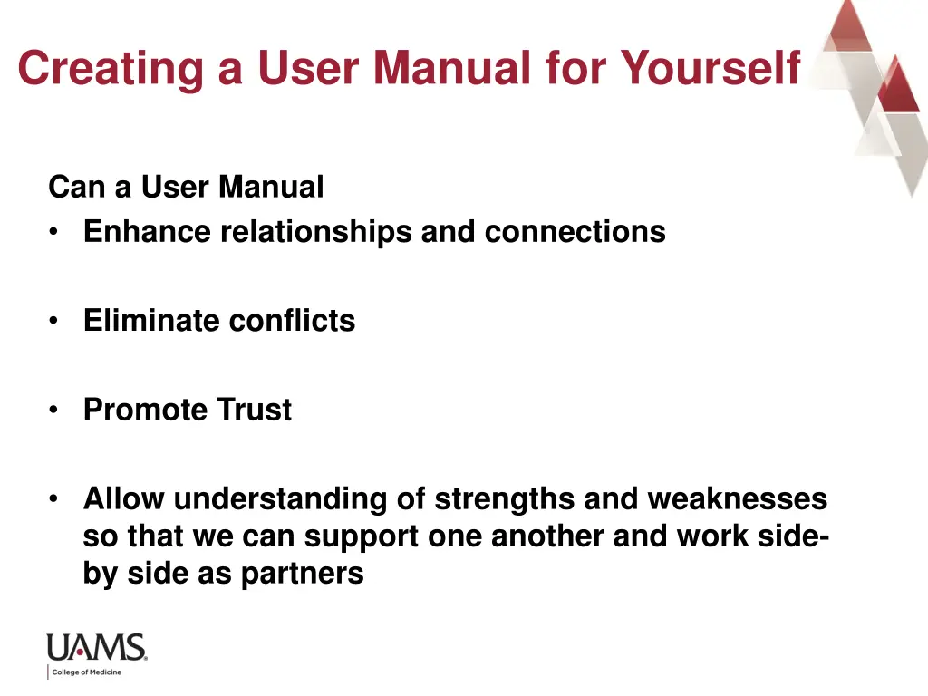 creating a user manual for yourself 2