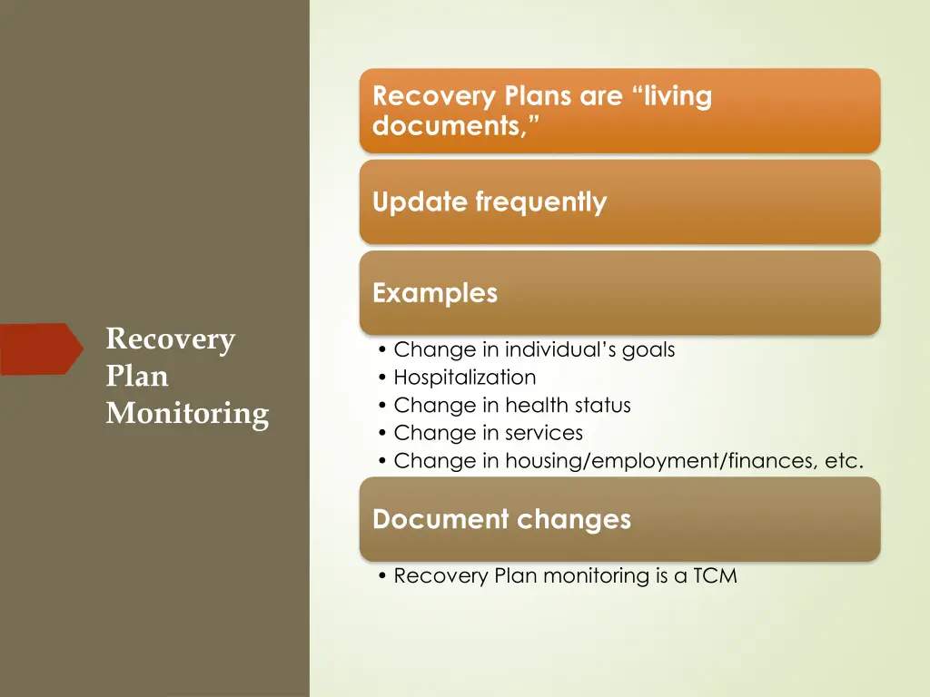 recovery plans are living documents