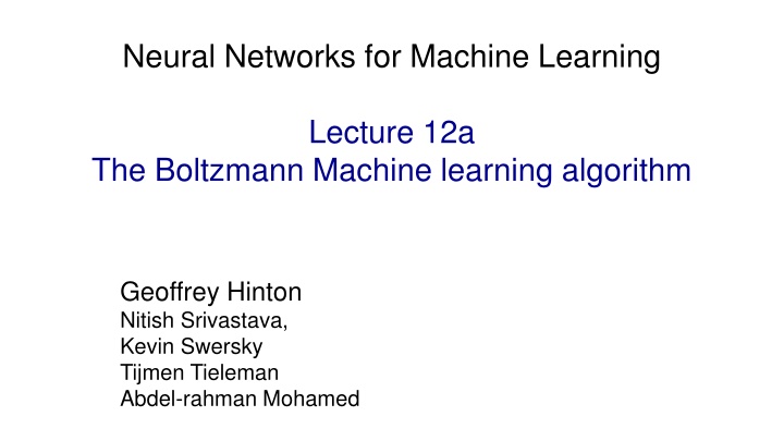 neural networks for machine learning