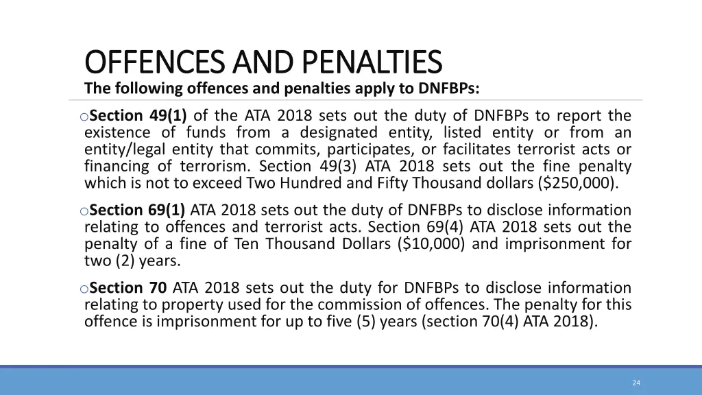 offences and penalties offences and penalties