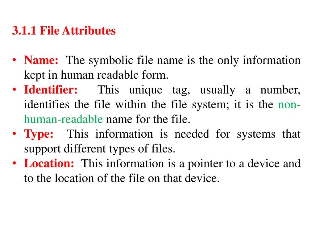 3 1 1 file attributes