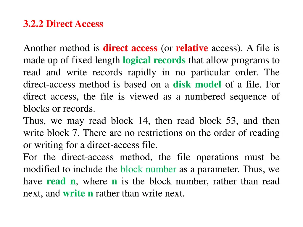 3 2 2 direct access