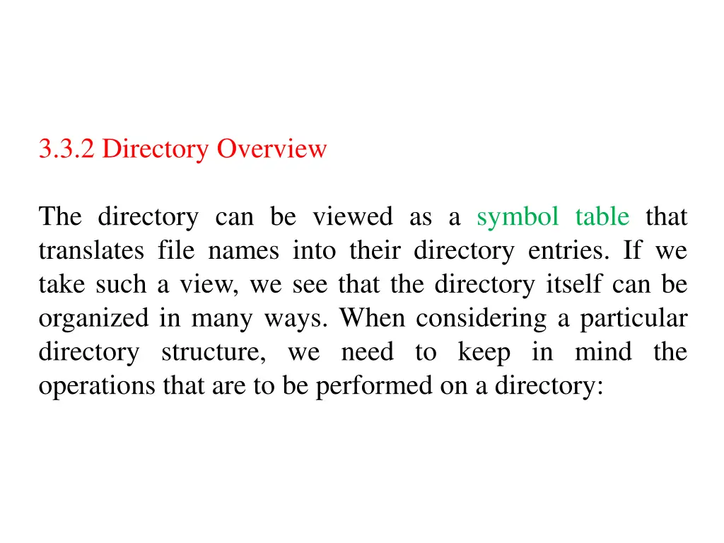 3 3 2 directory overview