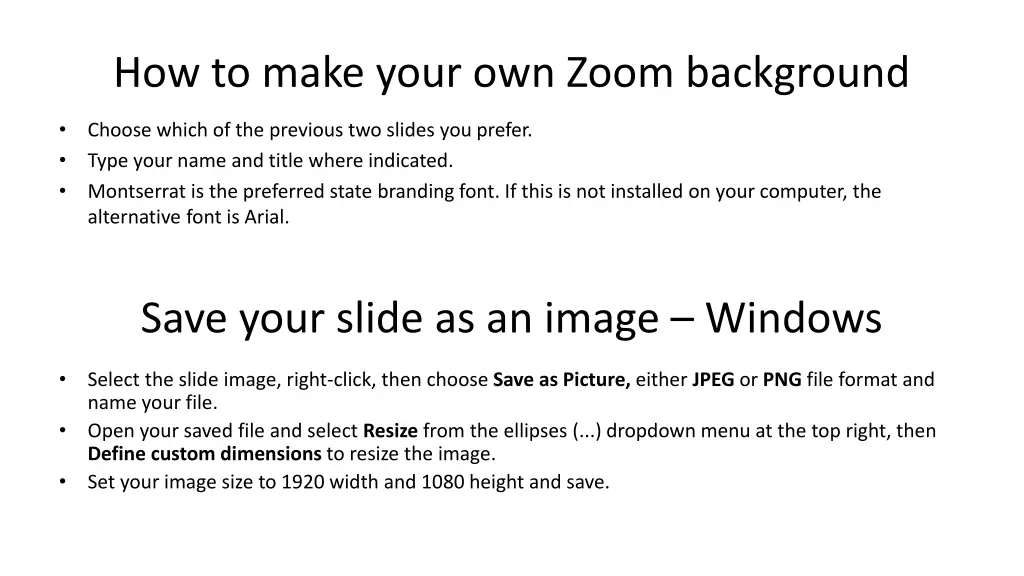 how to make your own zoom background