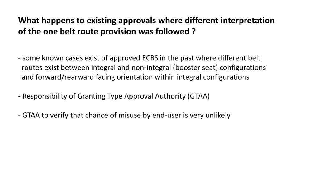 what happens to existing approvals where