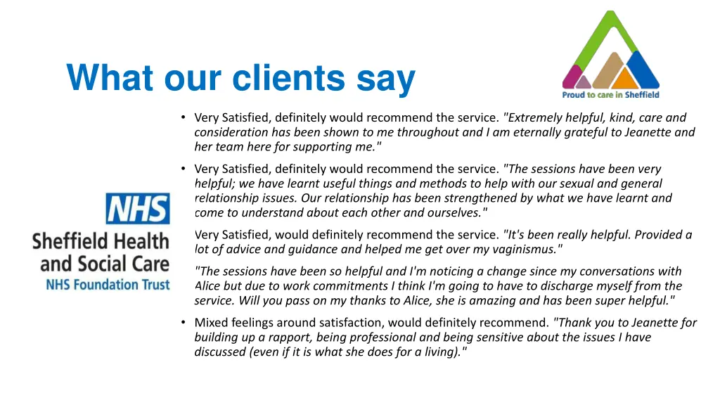 what our clients say