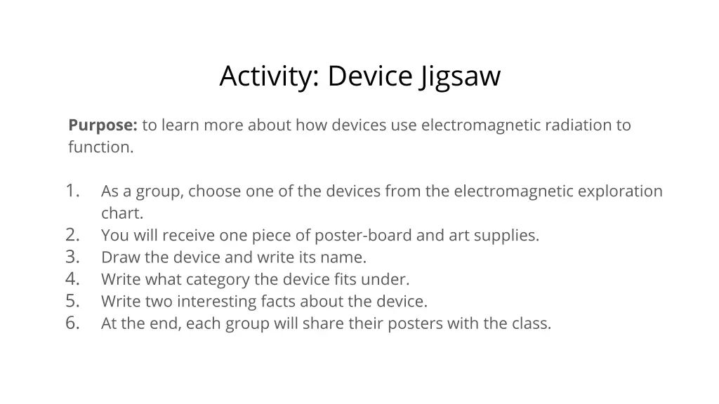 activity device jigsaw