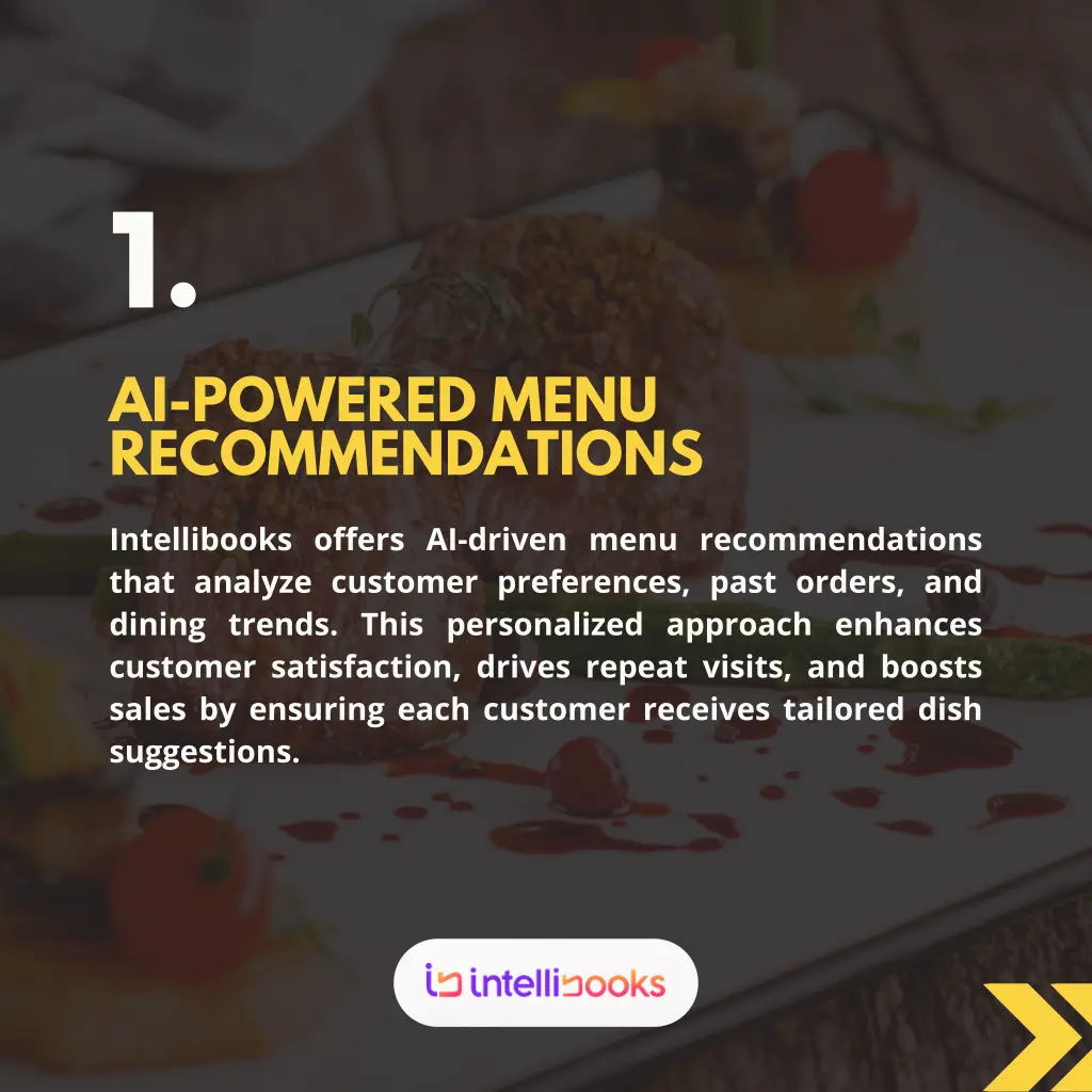 1 ai powered menu recommendations