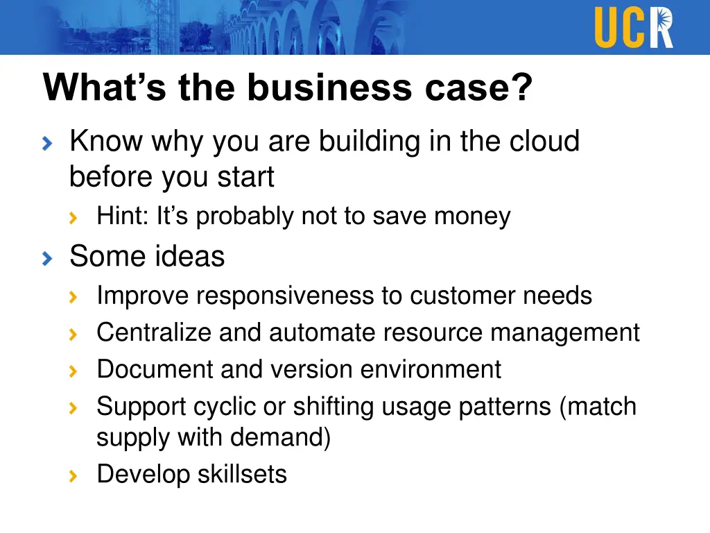 what s the business case know