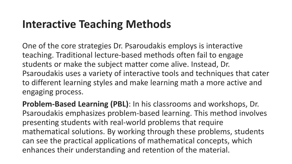 interactive teaching methods