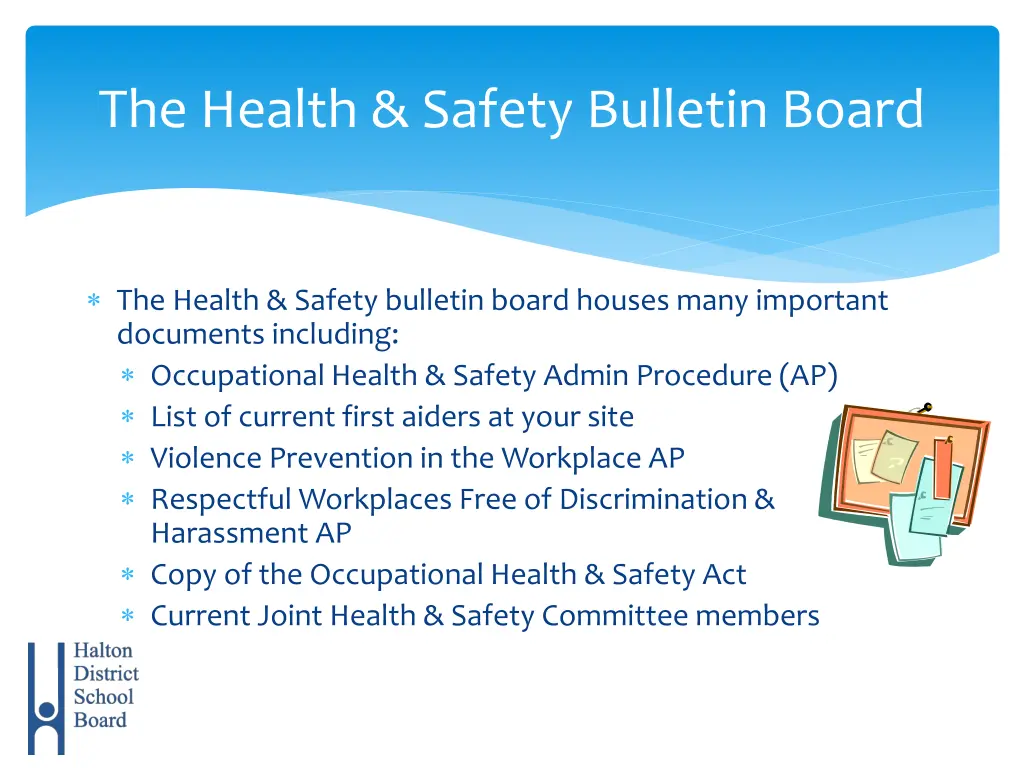 the health safety bulletin board