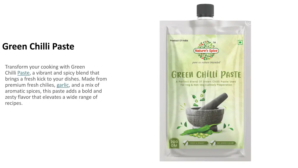 green chilli paste