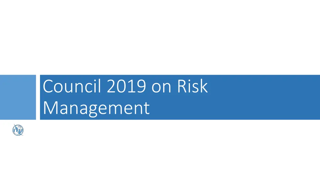 council 2019 on risk management