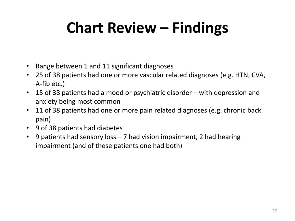 chart review findings 1