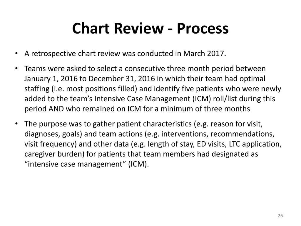 chart review process