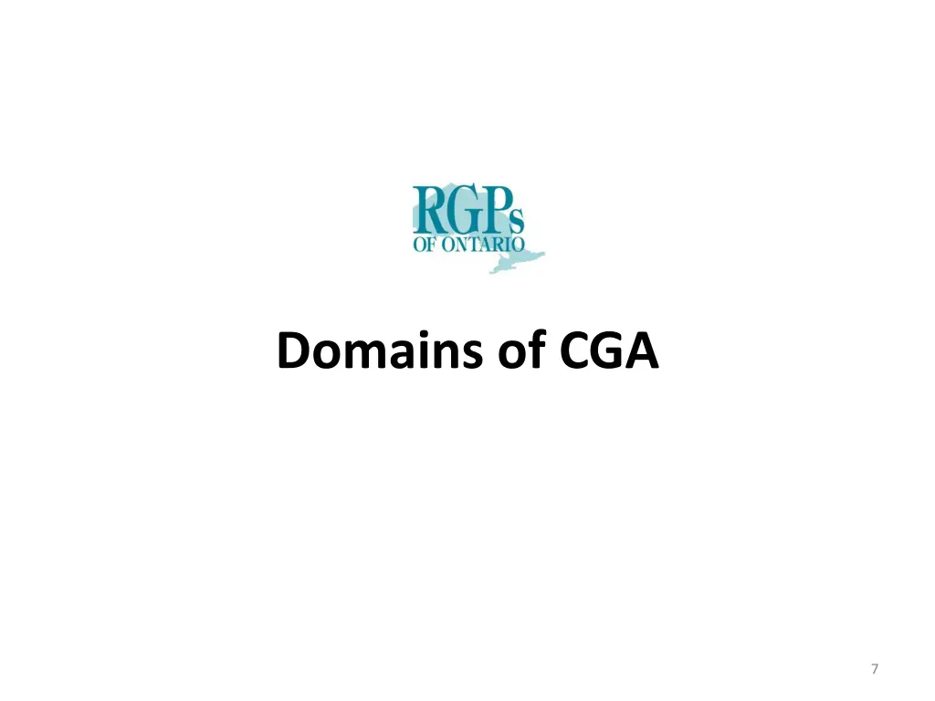 domains of cga