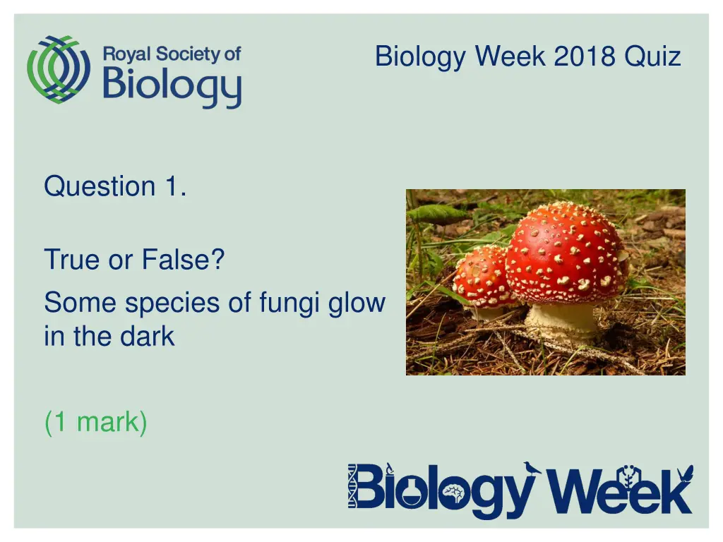 biology week 2018 quiz 1