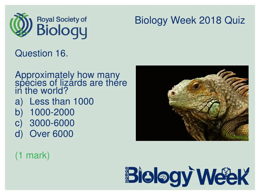 biology week 2018 quiz 16