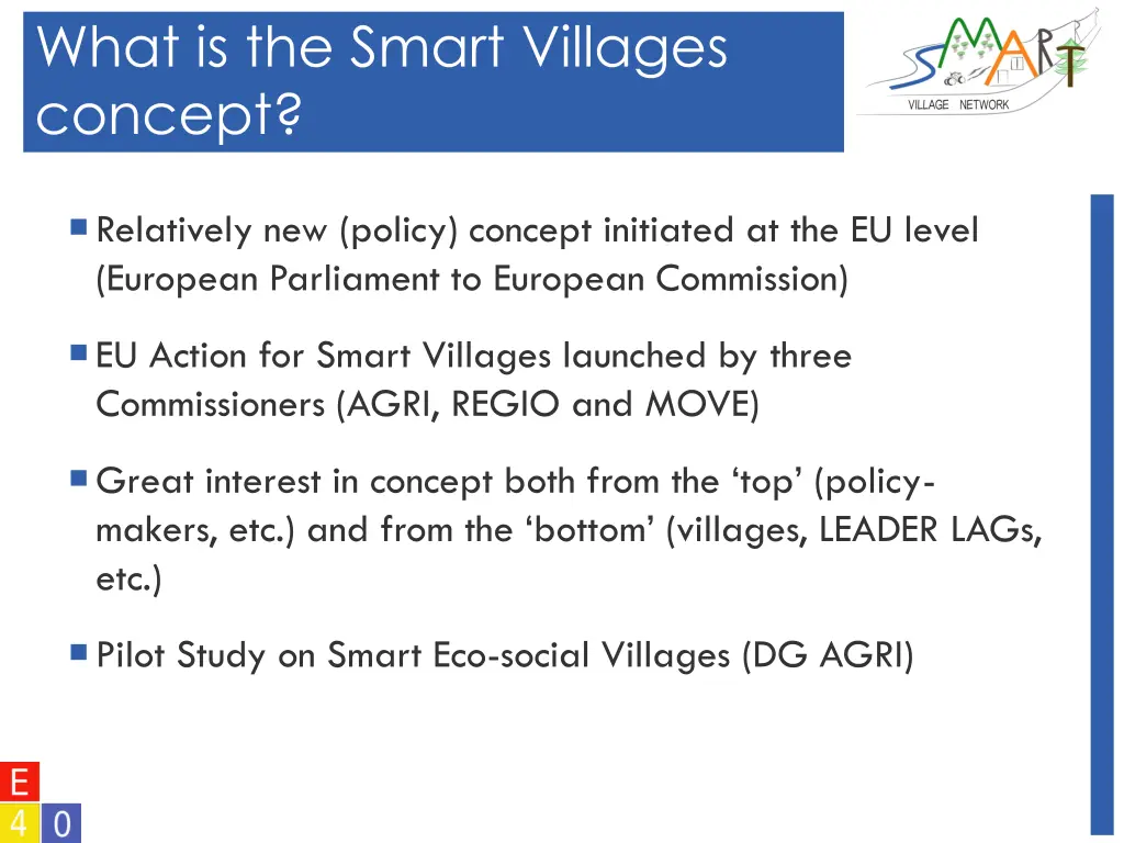 what is the smart villages concept