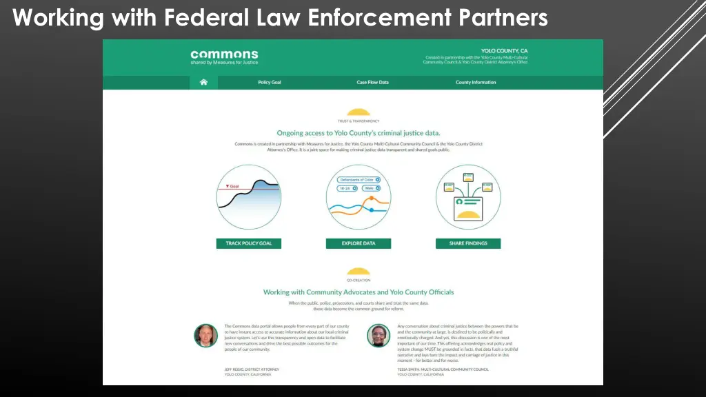 working with federal law enforcement partners