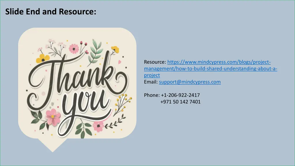 slide end and resource