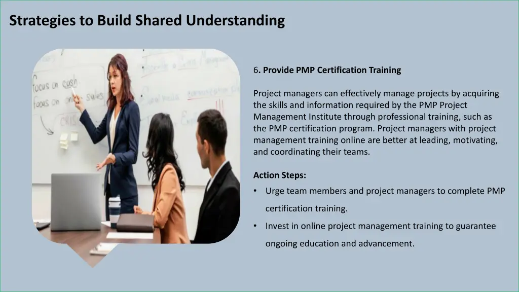 strategies to build shared understanding 5