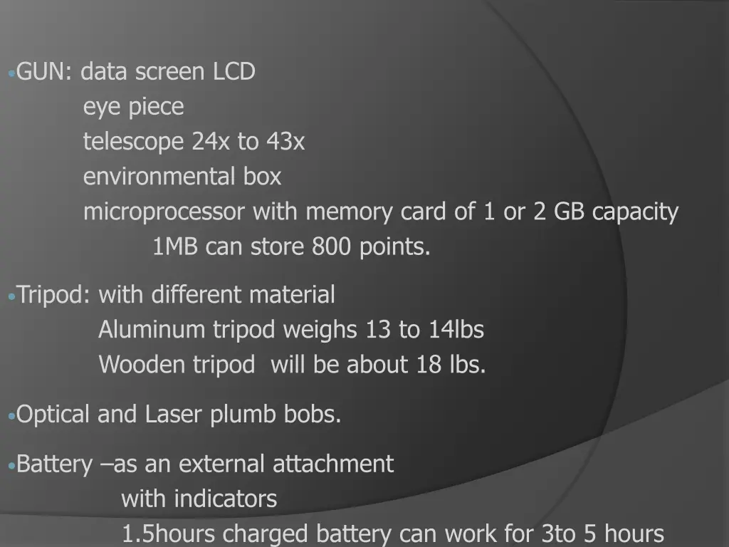 gun data screen lcd eye piece telescope