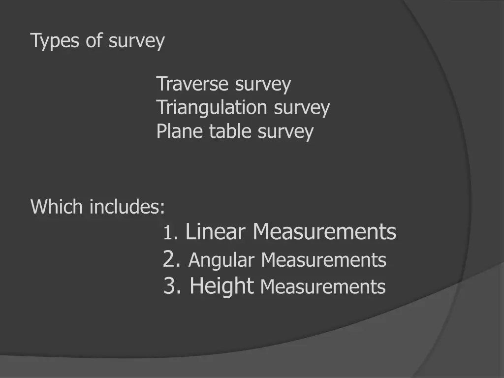 types of survey