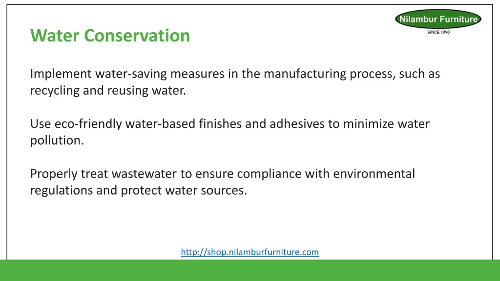 water conservation