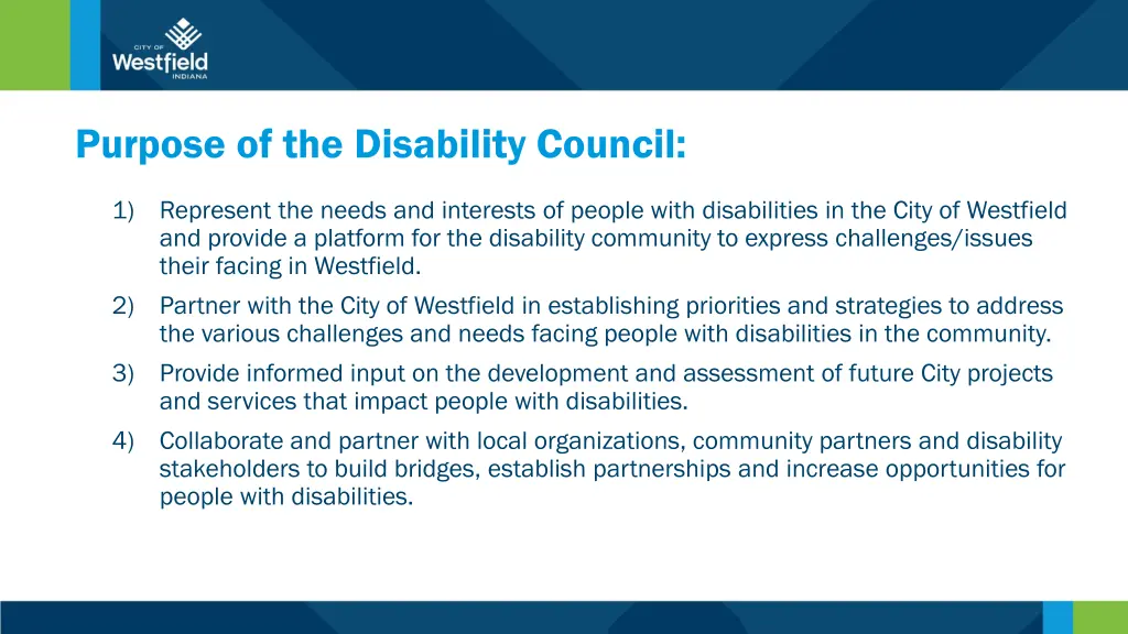 purpose of the disability council