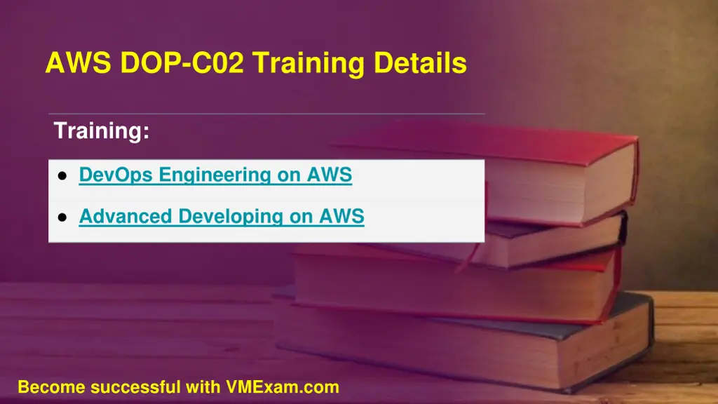 aws dop c02 training details