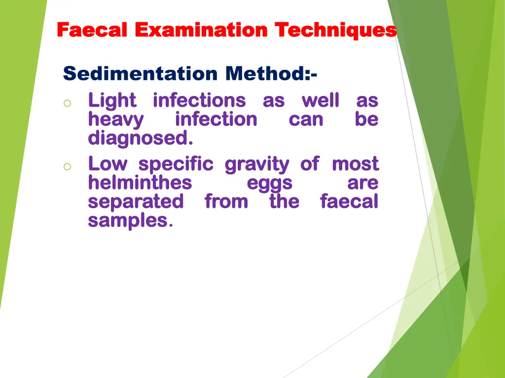 faecal faecal examination techniques examination 10