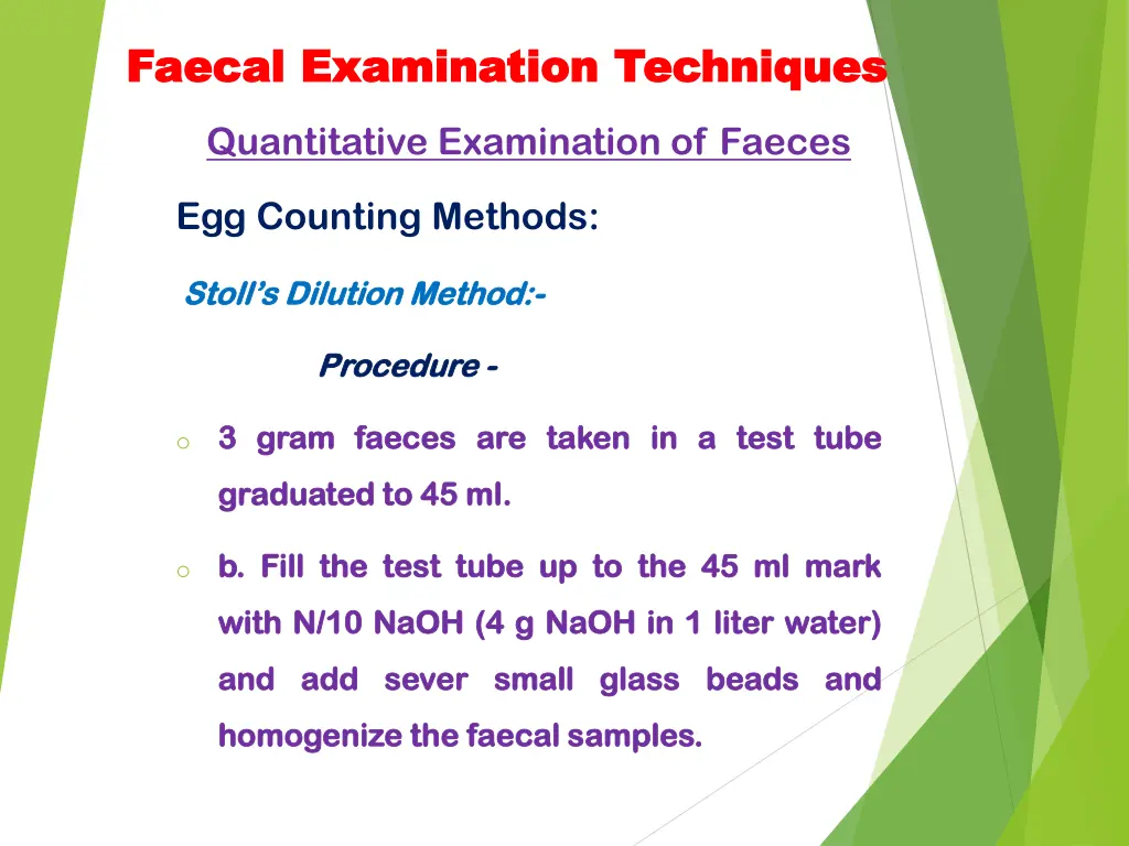 faecal faecal examination techniques examination 14