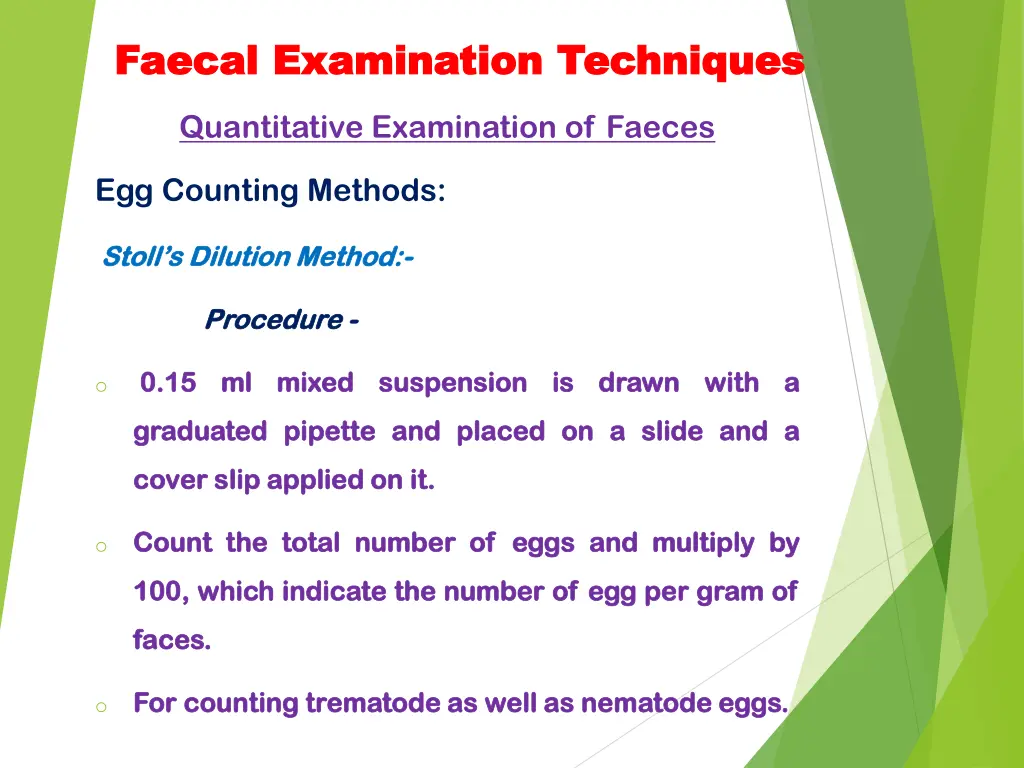 faecal faecal examination techniques examination 15