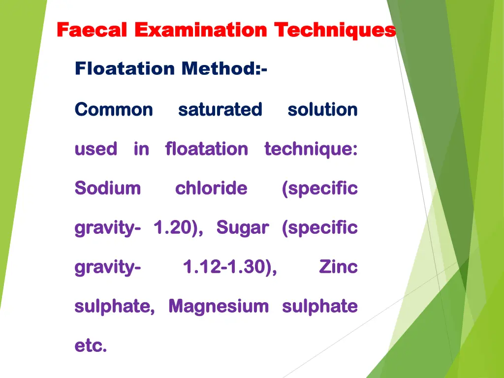 faecal faecal examination techniques examination 5