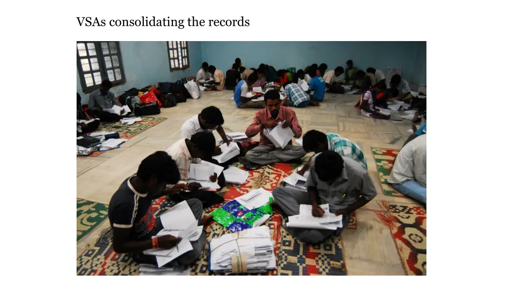 vsas consolidating the records