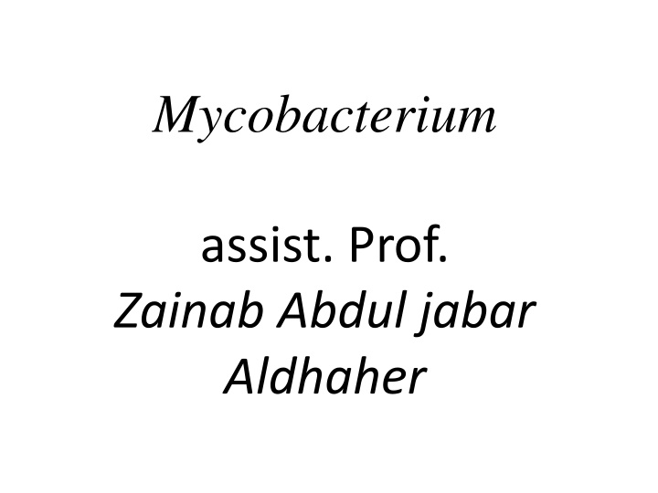 mycobacterium