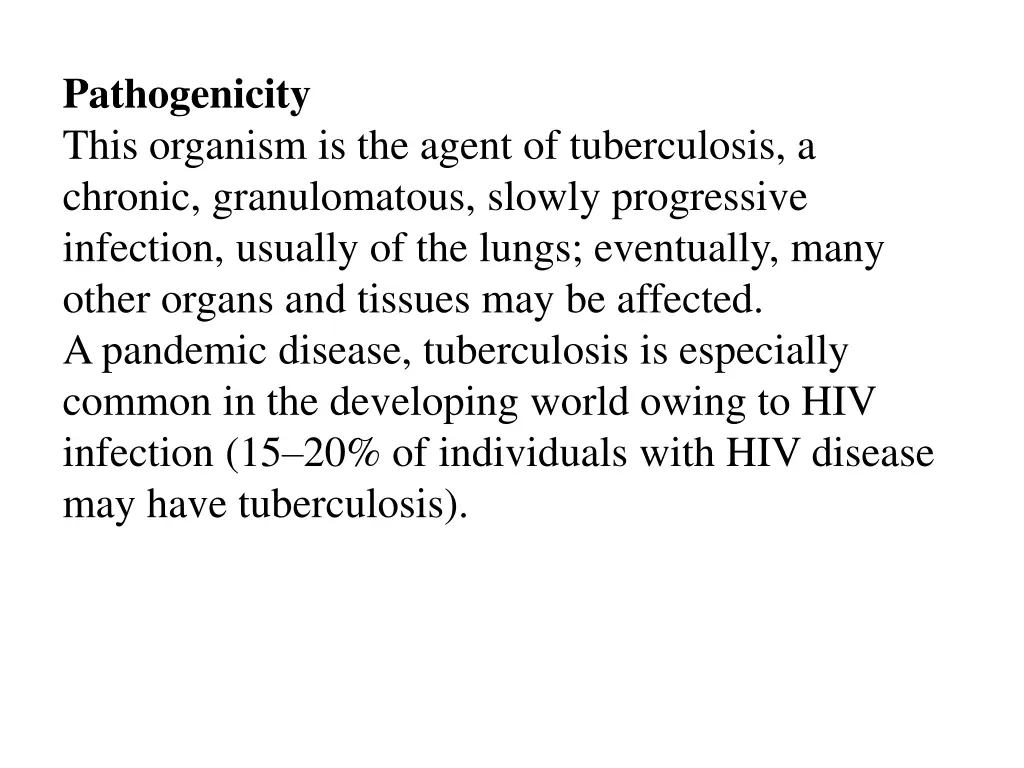 pathogenicity this organism is the agent