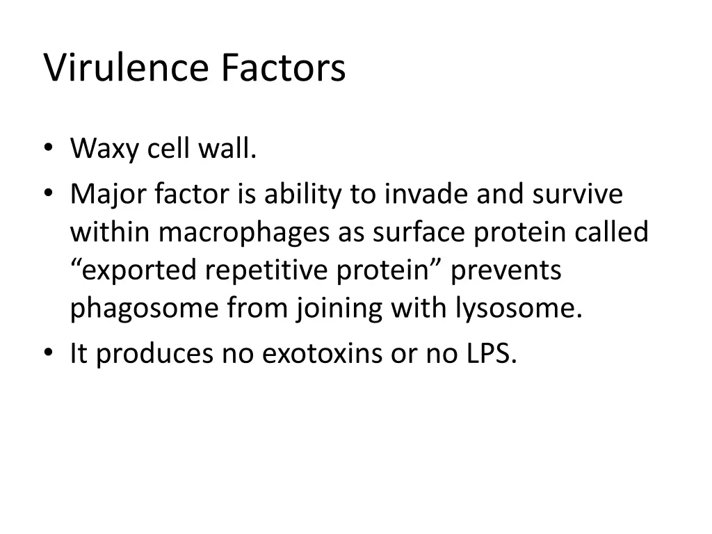 virulence factors