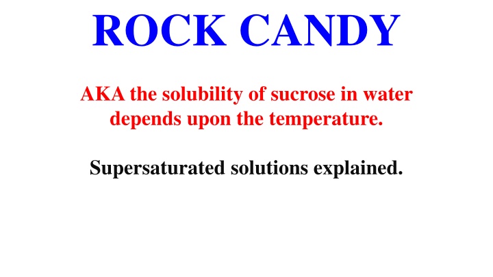 rock candy