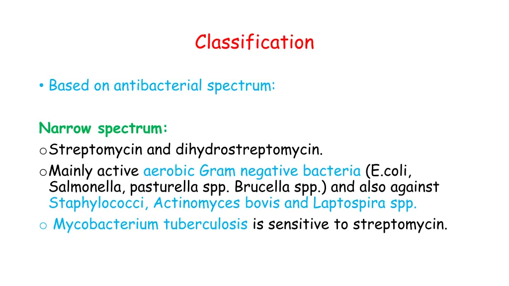 classification