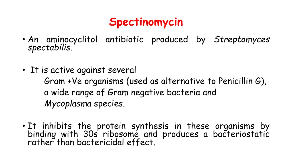 spectinomycin