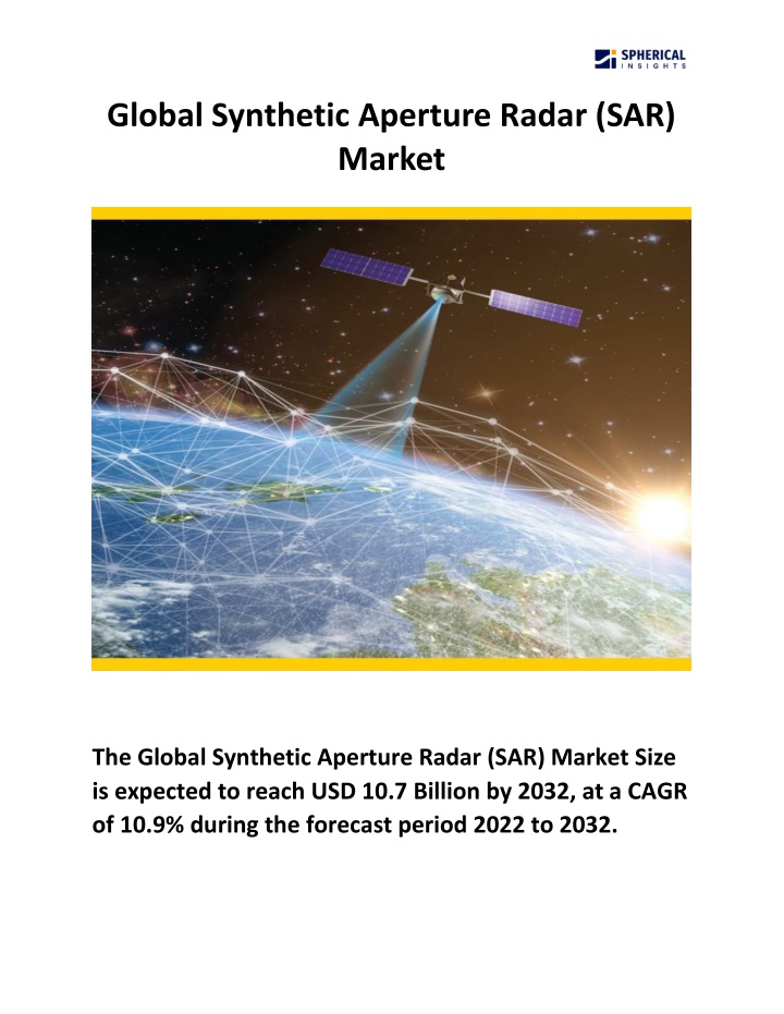 global synthetic aperture radar sar market