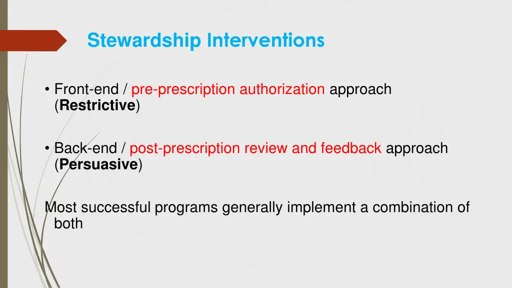 stewardship interventions