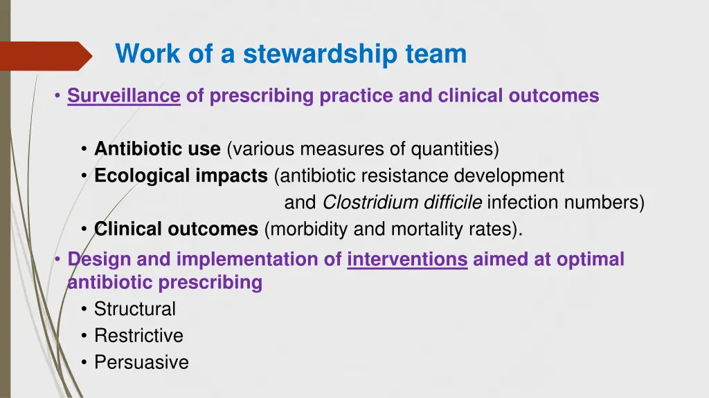 work of a stewardship team