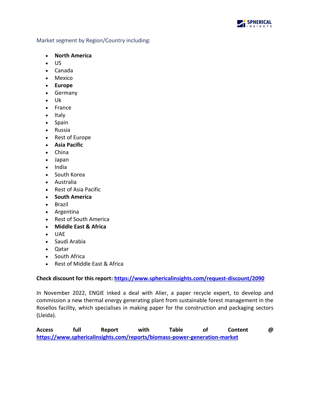 market segment by region country including