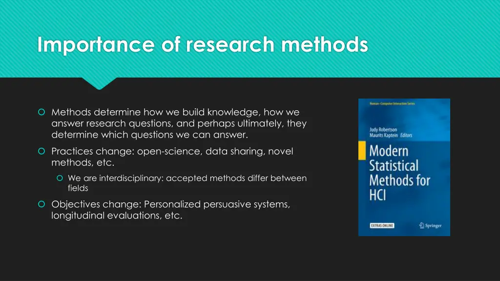 importance of research methods