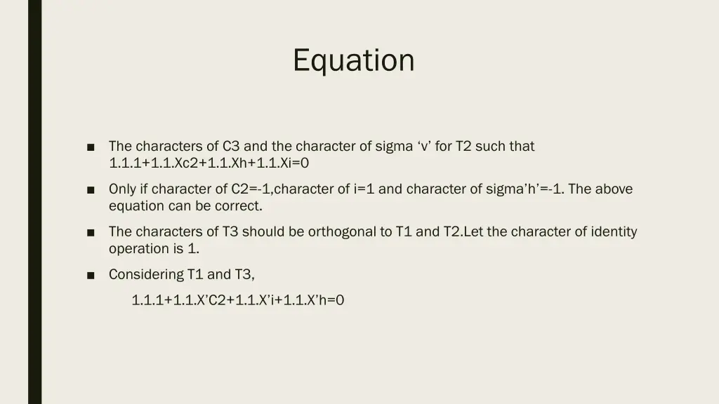 equation