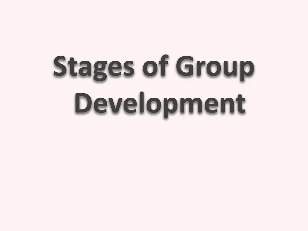 stages of group development